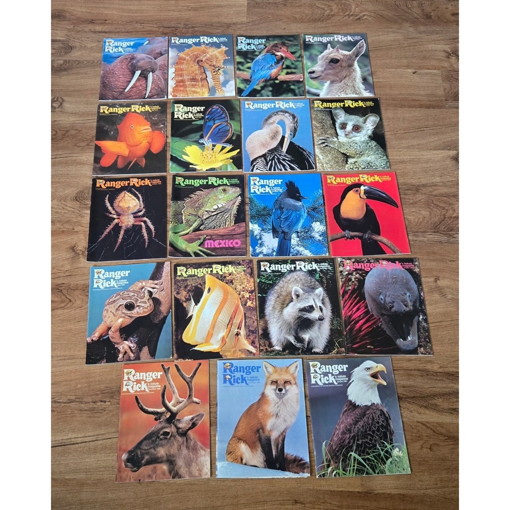 Ranger Rick Nature Magazine Lot of 19 Wildlife Issues Multiyear Vintage